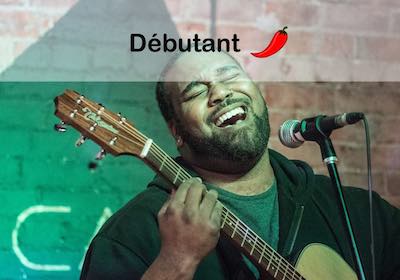 guitare chant niveau debutant